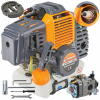 Motor krovinorezu Powermat 6 HP, membránový karburátor s objemom 49 cm³ (Motor pre benzínový krovinorez Benzínový krovinorez Krovinorez 6HP)