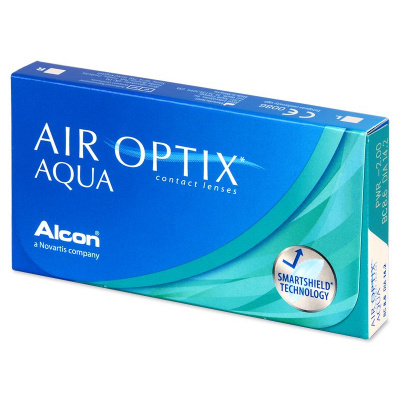 Alcon Air Optix Aqua (6 šošoviek) Dioptrie: -3.50, Zakrivenie: 8.6, Priemer: 14.2