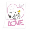 HERDING Fleece deka Snoopy Love