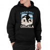 Orcalero Orcala - kosatka v topánkach - Italian Brainrot - pánska mikina s potlačou - Tričkový | M | Čierna | Mikina s kapucňou - pánska