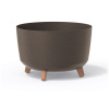 PROSPERPLAST Kvetináč GRACIA STANDARD ECO WOOD 23,5 cm kávový