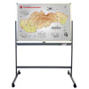 Magnetická mapa SR a Európy s hliníkovým stojanom