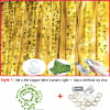 Svetelný stĺp do záhrady - Rastliny umelého viniča zeleného listu Girland Fairy Light Home Decor Led (Rastliny umelého viniča zeleného listu Girland Fairy Light Home Decor Led)