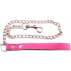 ROUGE Leather Leash Pink