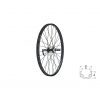 Zapletené koleso zadné KLS WASPER FREEWHEEL V-brakeR, 24