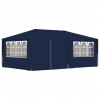 vidaXL Profesionálny párty stan+bočné steny 4x6 m, modrý 90 g/m² - Modrá - 104775-204868