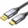 Kábel Co2 USB - USB typ C 1 m sivý