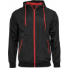 BUILD YOUR BRAND BY 016 / Pánska vetrovka - black/red XXXL