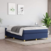 vidaXL Boxspring posteľ s matracom modrý 140x190 cm látka