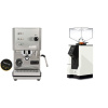 Profitec GO, brushed stainless steel + Eureka Mignon Perfetto, BL white