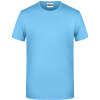James & Nicholson Tričko JN 8008 z bio bavlny, krátký rukáv, pánské COT02800841003-sky blue L Modrá nebesky