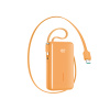 Powerbanka Joyroom JR-PR2 35 W 10 000 mAh so vstavaným USB-C a Lightning káblami – oranžová (Powerbanka Joyroom JR-PR2 35 W 10 000 mAh so vstavaným USB-C a Lightning káblami – oranžová)