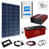 Solárny FV ostrovný systém OFFGRID D12V SP175Wp/RD20A/AG150Ah/M4/6 DUO uBASIC18-CAR (BASIC18-CARAVAN-6M-DUO: Konfigurovateľný pevný solárny FV ostrovný komplet OFF-GRID pre MIKRO spotrebu el. energie