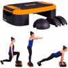 Insportline Multifunkčný aerobic step Multifun (Barva: černo-oranžová)