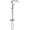 GROHE Euphoria nástenný sprchový systém s termostatom, horná sprcha 1jet priemer 310 mm, ručná sprcha 3jet, kartáčovaný tmavý grafit, 26075AL0