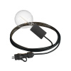Creative Cables - Eiva Snake Elegant, prenosná vonkajšia lampa PSEEL01BISM01 Farba: Čierna Creative Cables