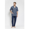 Taro 3585 Robin pyžamo kr/r 3XL-4XL W26 tmavě modrá 4XL