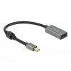 Delock 66570 DisplayPort / HDMI adaptér [1x mini DisplayPort zástrčka - 1x HDMI zásuvka] čierna, sivá 0.20 m; 66570