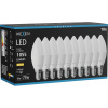 Mexen Nova 10x LED žiarovka E14, C37, 10W, Teplá - 3000K, 1055 lm - L102-E14-1030-01x10