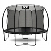 Trampolína Aga SPORT EXCLUSIVE 366 cm 12 ft čierna + sieť + rebrík (Trampolína Aga SPORT EXCLUSIVE 366 cm čierna + ochranná sieť + zábradlie)