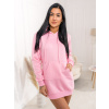 Bledoružová dámska dlhá mikina s kapucňou Bolf YS10003A2