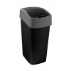 Curver Kôš Curver® PACIFIC FLIP BIN 25L, čierno/šedý, na odpad