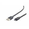 Gembird USB 2.0 kábel to type-C (AM/CM), 1m, čierny CCP-USB2-AMCM-1M