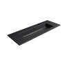GSI PURA keramické dvojumývadlo Slim 122x46cm, čierna mat 8887226