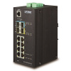 PLANET Technology PLANET IGS-5225-8T2S2X Priemyselný Switch 8x 10/100 / 1000T, 2x 100 / 1000X SFP, 2x 10G SFP +, -40 ~ + 75 ° C