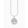 Thomas Sabo KE2220-007-21-L45V Silver necklace w. Tree of Love pendant u. weißer Emaille