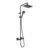 Hansgrohe Vernis Shape - sprchový systém s termostatom, EcoSmart, matná čierna 26097670