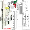Elektromechanický samozamykací zámok so signalizáciou FAB/BERA SZLDS 92/55 ĽAVÝ (FAB/BERA SZLDS 92/55 LEVÝ)