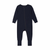 Rastúce bambusové pyžamo na zips overal modrá Dark Navy MINYMO Veľkosť: 62