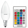 LED žiarovka E14 B35 4,5W = 25W 250lm RGBW 180° OSRAM Star + PILOT