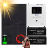 Fotovoltika sada 2000w Sinus + 2x AGM Akumulator 100AH Konvertor 230v 12v MPPT UPS solárny panel