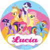 CUKROVÁ TLAČ jedlý obrázok na tortu Cukrová hmota PONÍKY MY LITTLE PONY #1