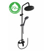 Úsporná vodovodní baterie sprchová VLTAVA ECO s hlavovou a ruční sprchou černá matná