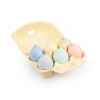MFP vajíčka plast 6cm/6ks mix farieb a motívov (prelis) 2221728