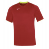 Mizuno Core Short Sleeve Tee XXXXL, červená / žltá
