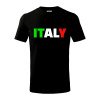 Italy Nápis - Tričko detské bavlnené - 104-110cm / 3-4 roky ( Čierna )