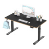 Stůl ULTRADESK dětský el. nastavitelná výška s držákem sluchátek a klipem na kabely 120X60 cm, černý