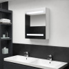 LED kúpeľňová zrkadlová skrinka žiarivá biela 50x14x60 cm-ForU-326486