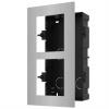 DS-KD-ACF2/S - Zapustený rám 2-modulový, Inox- Hikvision