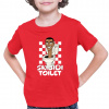 Skibidi toilet - hlava v záchode - detské tričko s potlačou - Tričkový | 5 | 6 | Červená