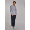 NOHAVICE LA MARTINA MAN CHINO PANTS COTTON LINEN NAVY