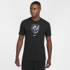 Nike Atletico Madrid Crest T-Shirt 2024 2025 Adults Black S