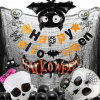 Halloween balón a skeletálna tekvica, (Halloween balón a skeletálna tekvica,)