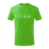 EKG zuby - Tričko detské bavlnené - 146 cm/10 rokov ( Apple Green )