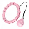 Masážna hula hoop HMS HHW02 so závažím ružová