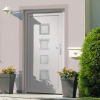 Vchodové dveře bílé 108 x 200 cm PVC Bílá 3187847
